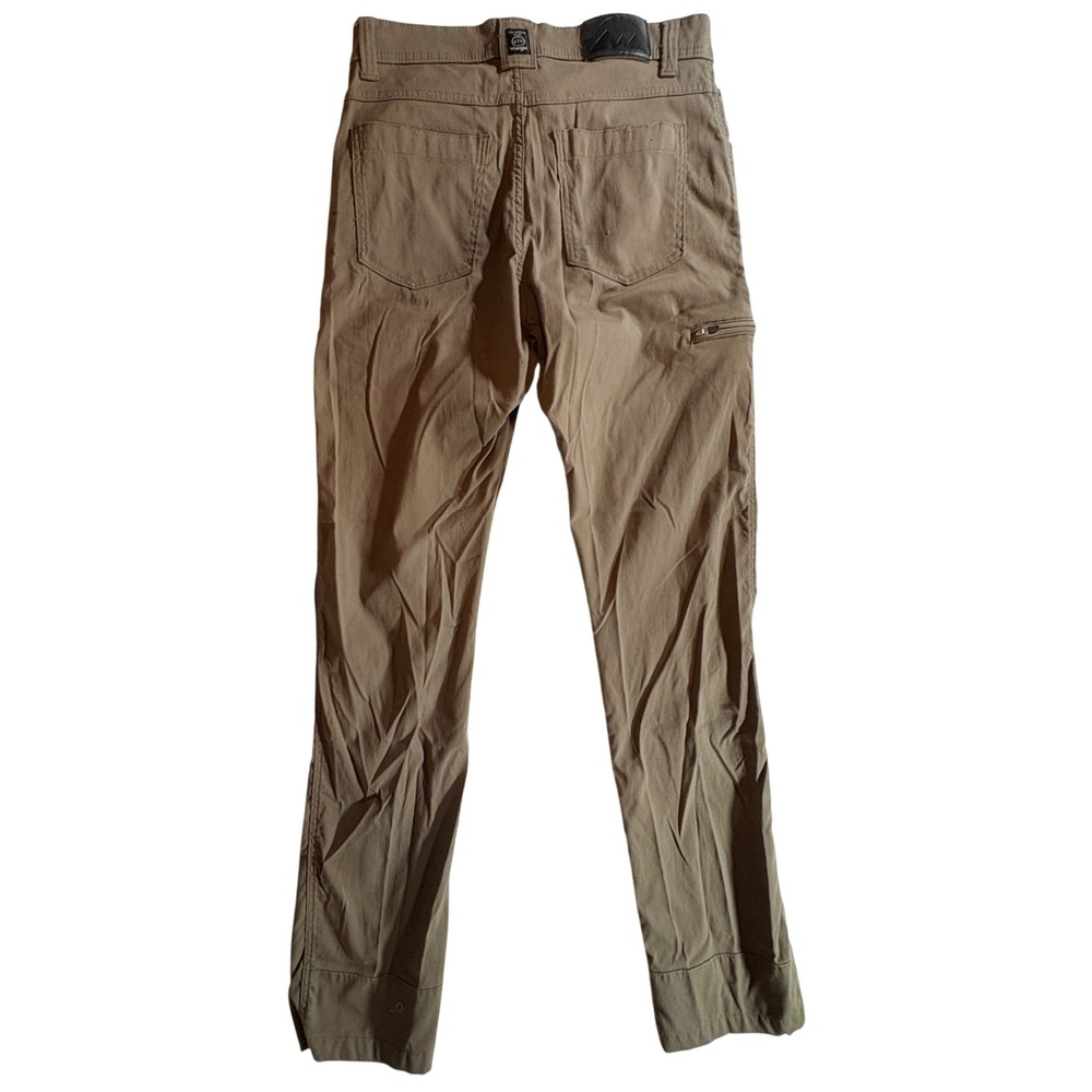 Wrangler ATG Pants Mens 32x34 Brown Nylon Stretch Hiking Outdoor Utility Pants - Picture 2 of 9